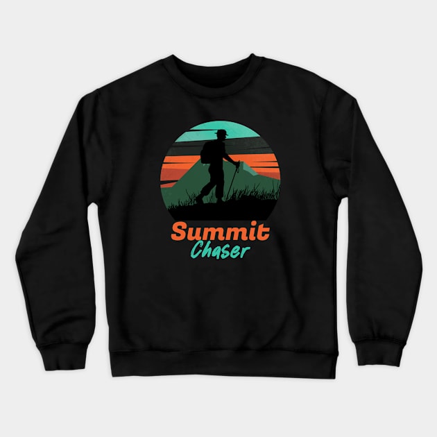 Summit Chaser Mountain Trekking Crewneck Sweatshirt by MadeWithLove